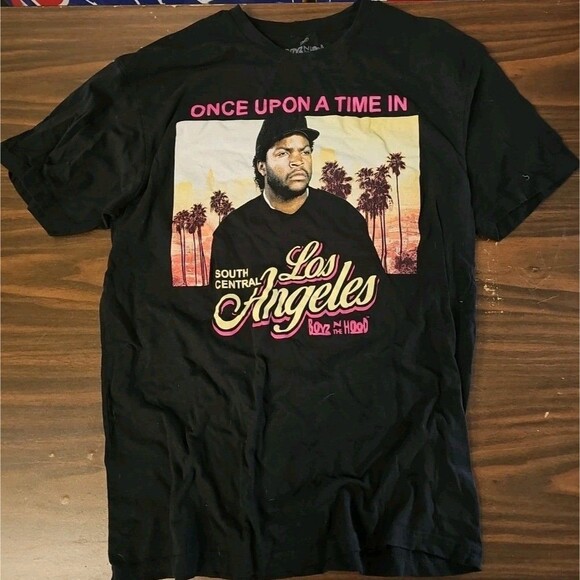 Boyz N The Hood Mens Once Upon A Time In South Central LA Black Tee Shirt Large - Picture 1 of 5